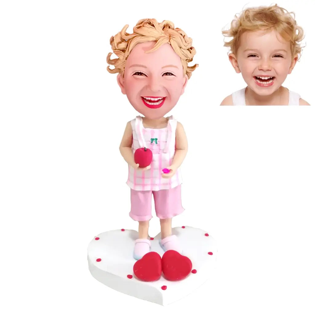 Kids custom bobblehead of kid 7, a fun and adorable personalized figurine for children