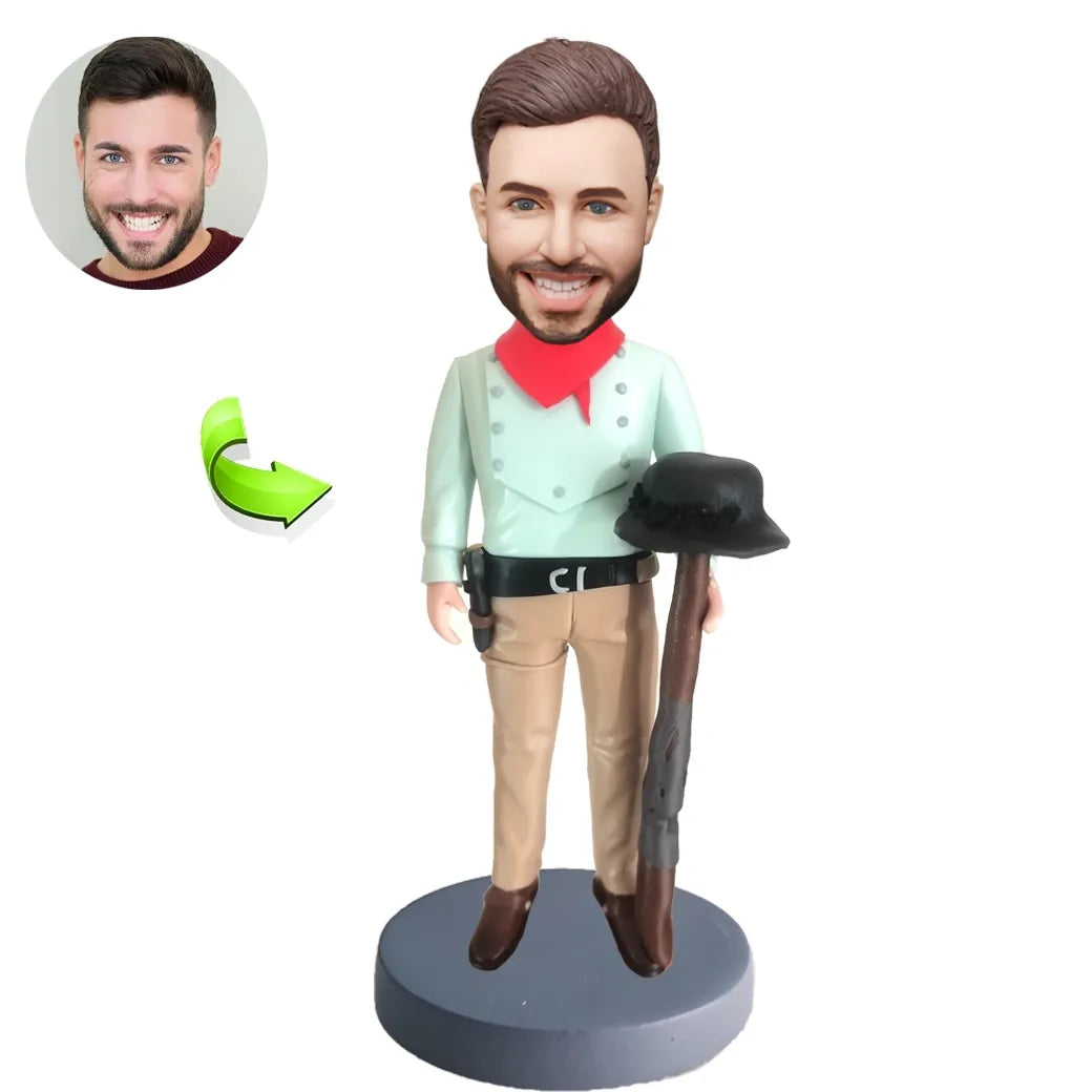 Custom bobblehead of leisure 35 representing their Leisure Activity, a unique personalized gift