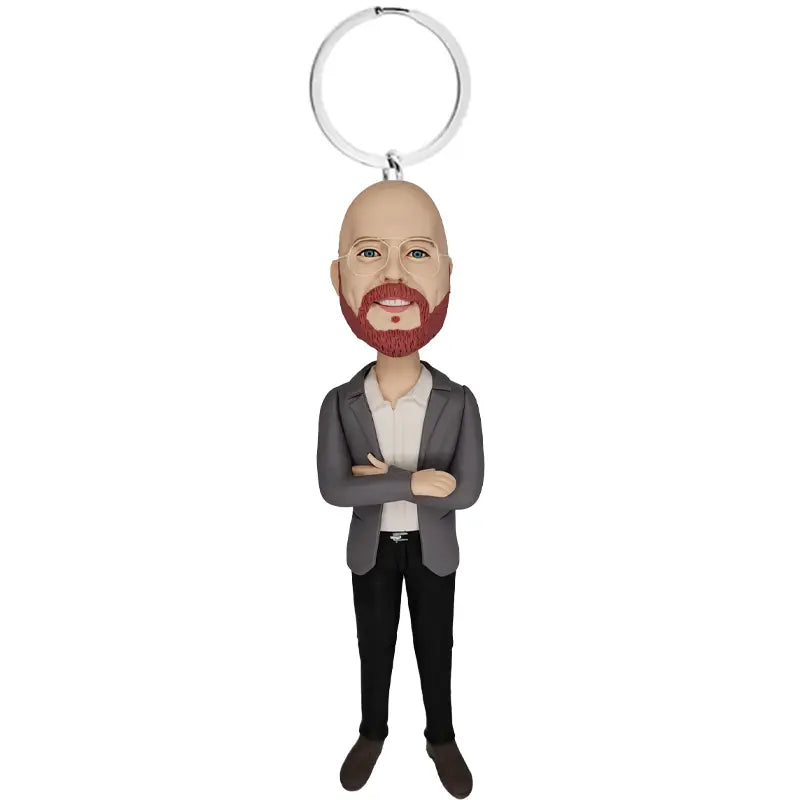 Custom bobblehead keychain of k7, a portable and fun personalized accessory