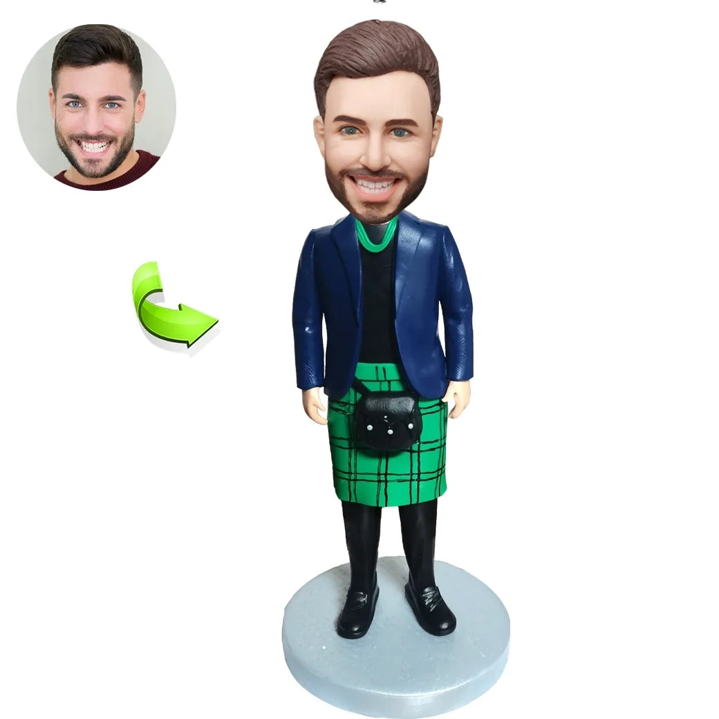 Birthday bobblehead gift box — custom single figurine