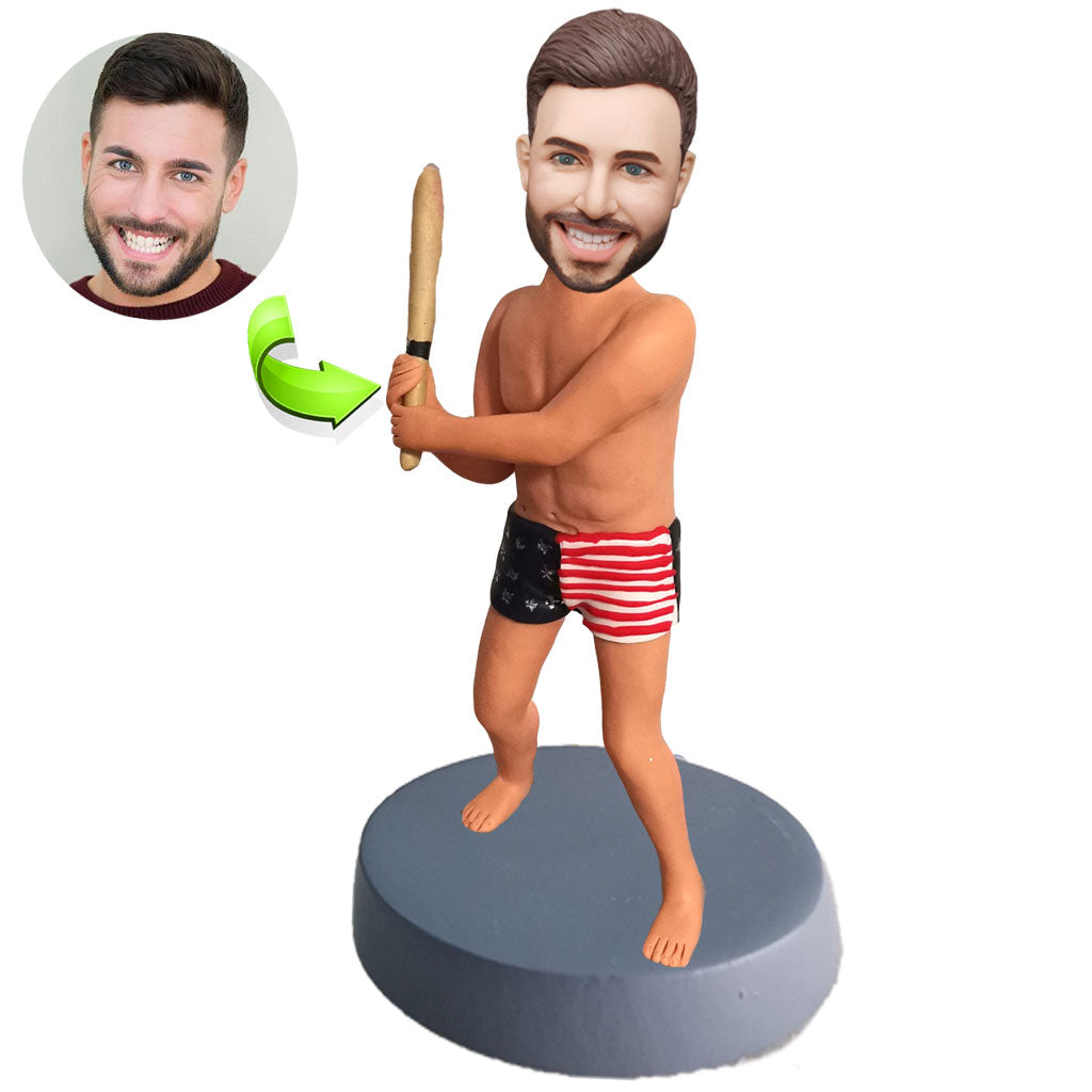 Custom sports bobblehead of sports 15 in action pose, ideal for athletes and sports fans’ gifts