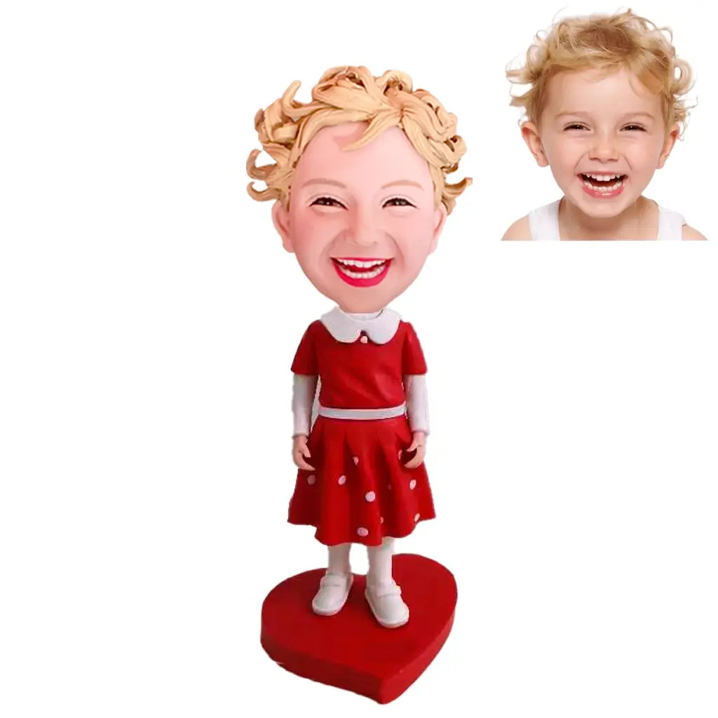 Kids custom bobblehead of kid 18, a fun and adorable personalized figurine for children