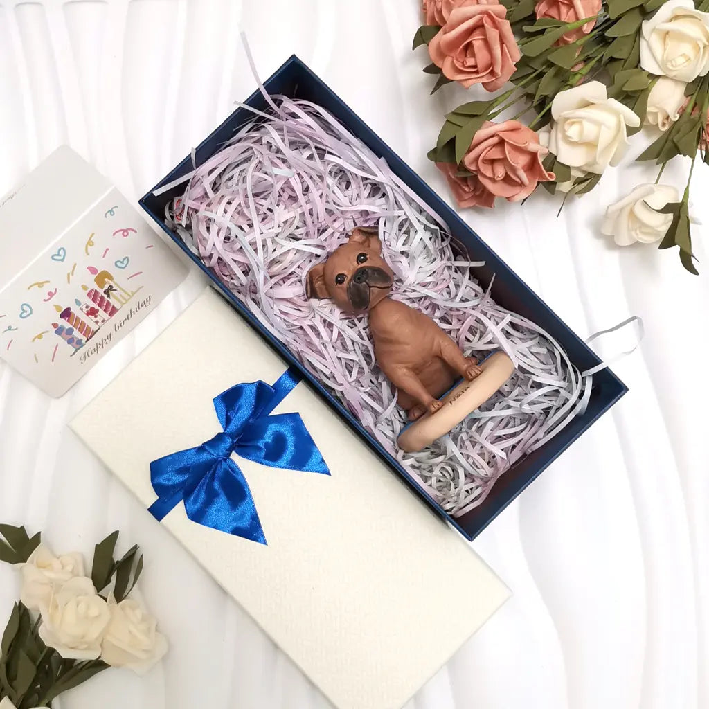 Custom pet dog bobblehead personalized gift for pet lover handmade figurine