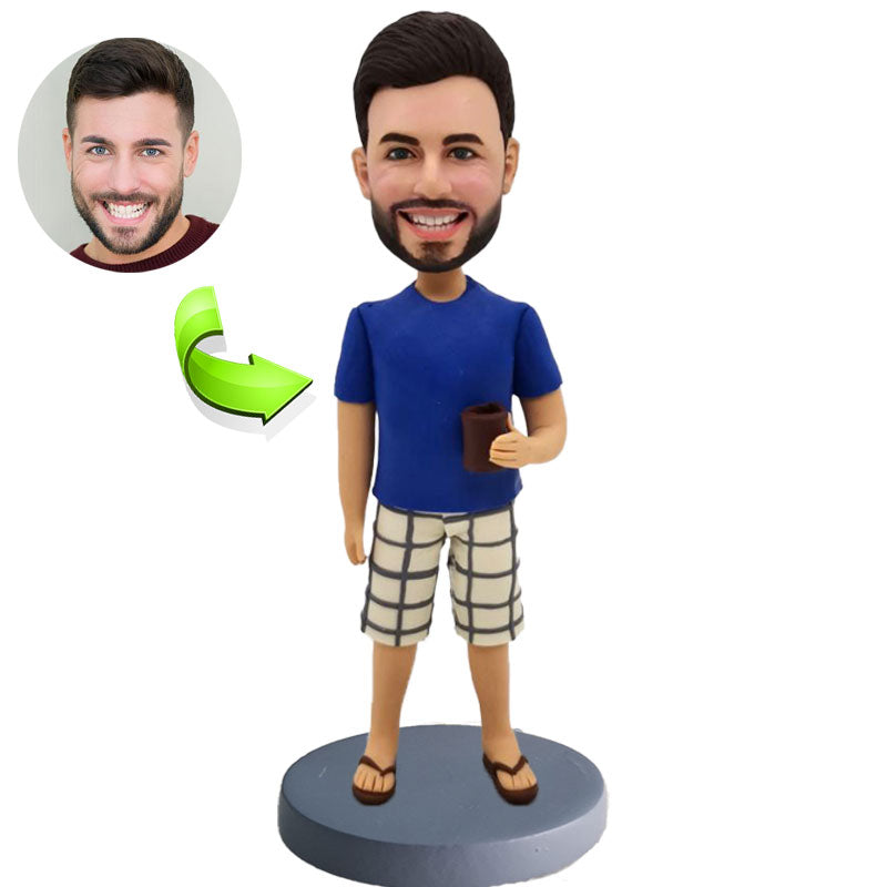 Casual Man Bobblehead - Custom Personalized Gift Figurine