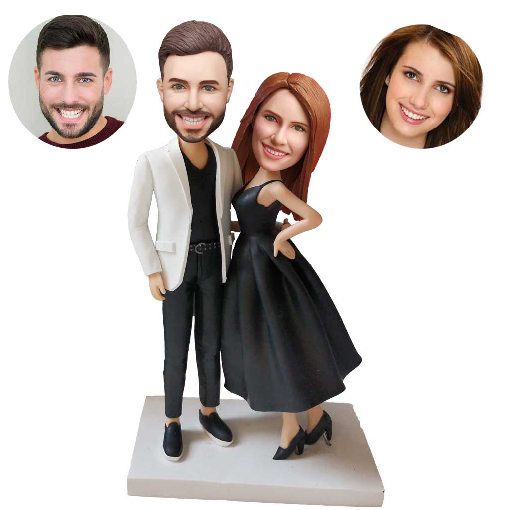 Couples custom bobblehead of couples 40, a charming keepsake for romantic occasions