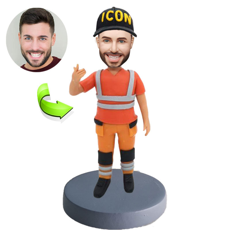 Custom bobblehead of leisure 87 representing their Leisure Activity, a unique personalized gift