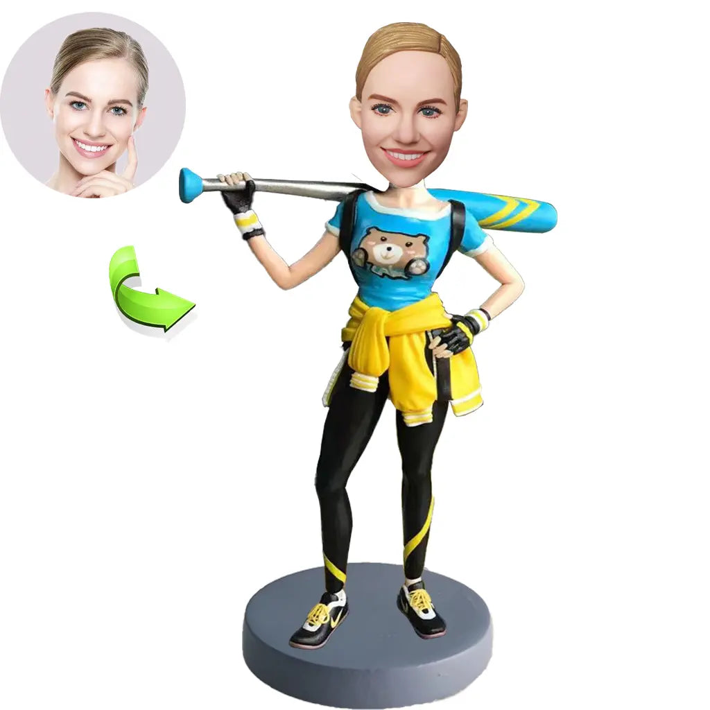 Custom sports bobblehead of sports 79 in action pose, ideal for athletes and sports fans’ gifts