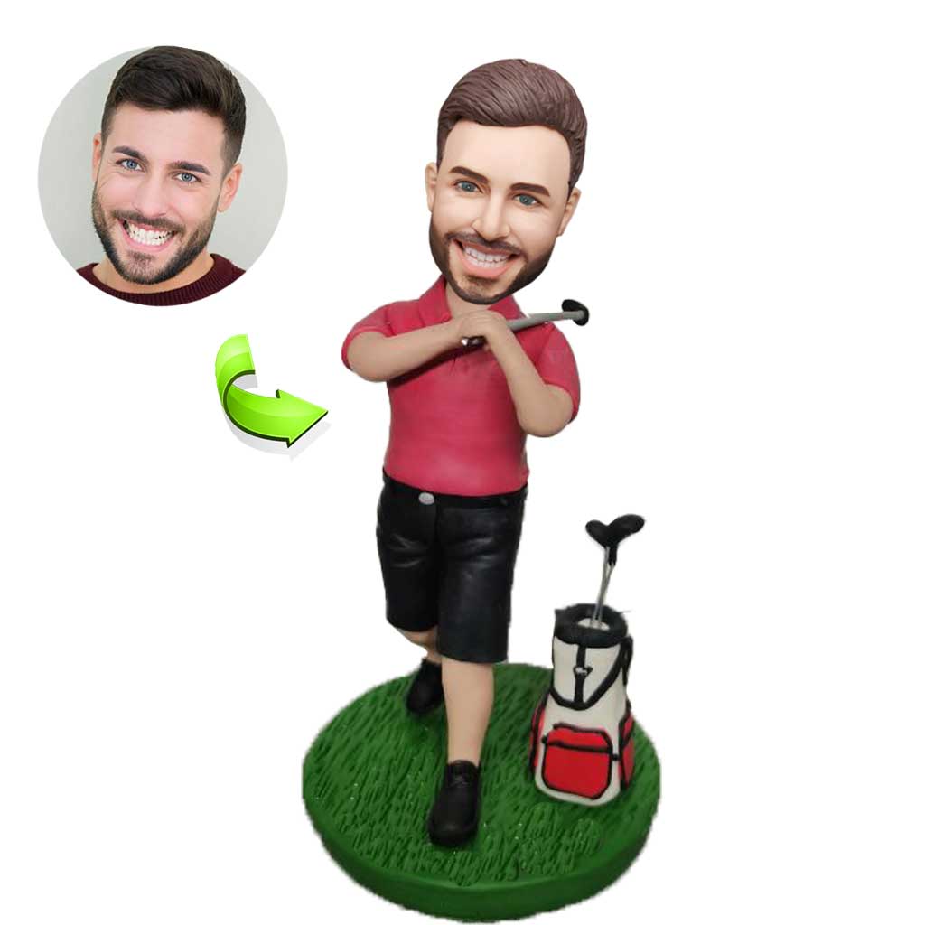 Custom sports bobblehead of sports 3 in action pose, ideal for athletes and sports fans’ gifts