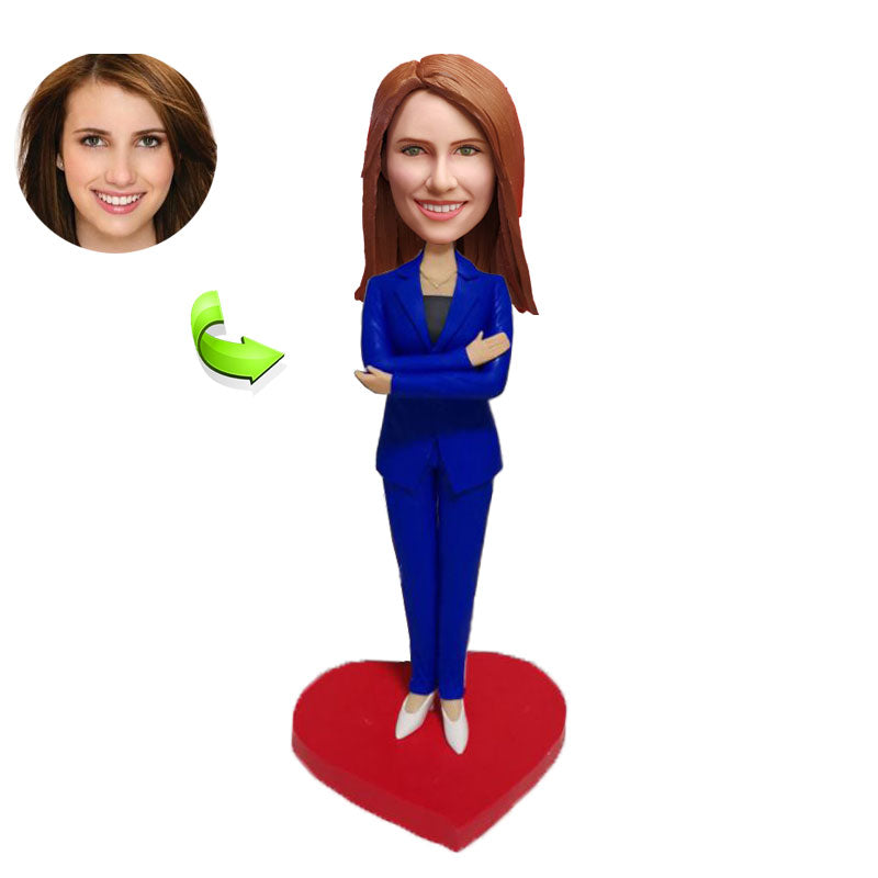 Business Woman Boss Bobblehead - Custom Executive Gift Figurine
