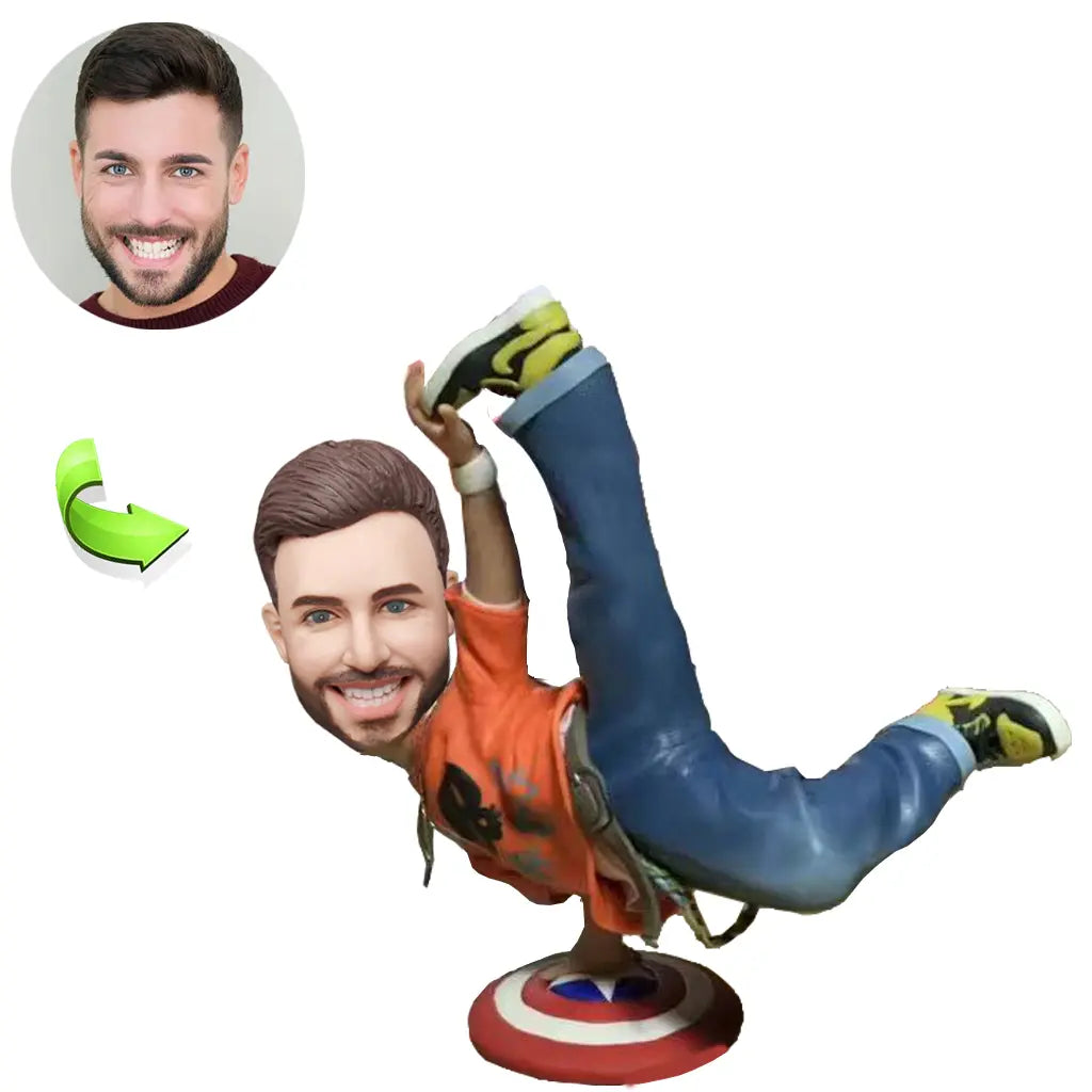 Custom sports bobblehead of sports 81 in action pose, ideal for athletes and sports fans’ gifts