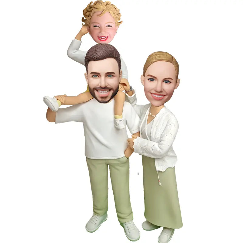 Family custom bobblehead of family 1, a heartwarming personalized gift capturing family moments
