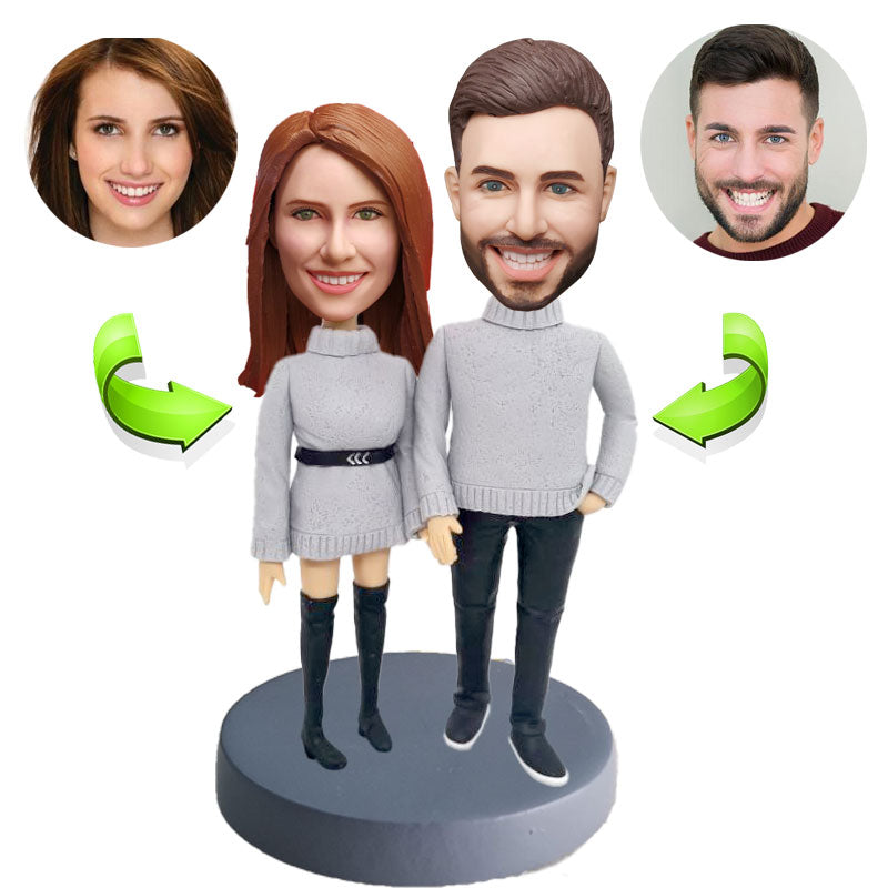 Couples custom bobblehead of couples 44, a charming keepsake for romantic occasions