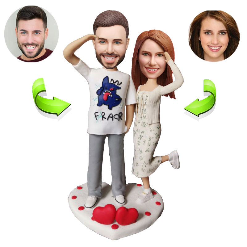 Couples custom bobblehead of couples 46, a charming keepsake for romantic occasions