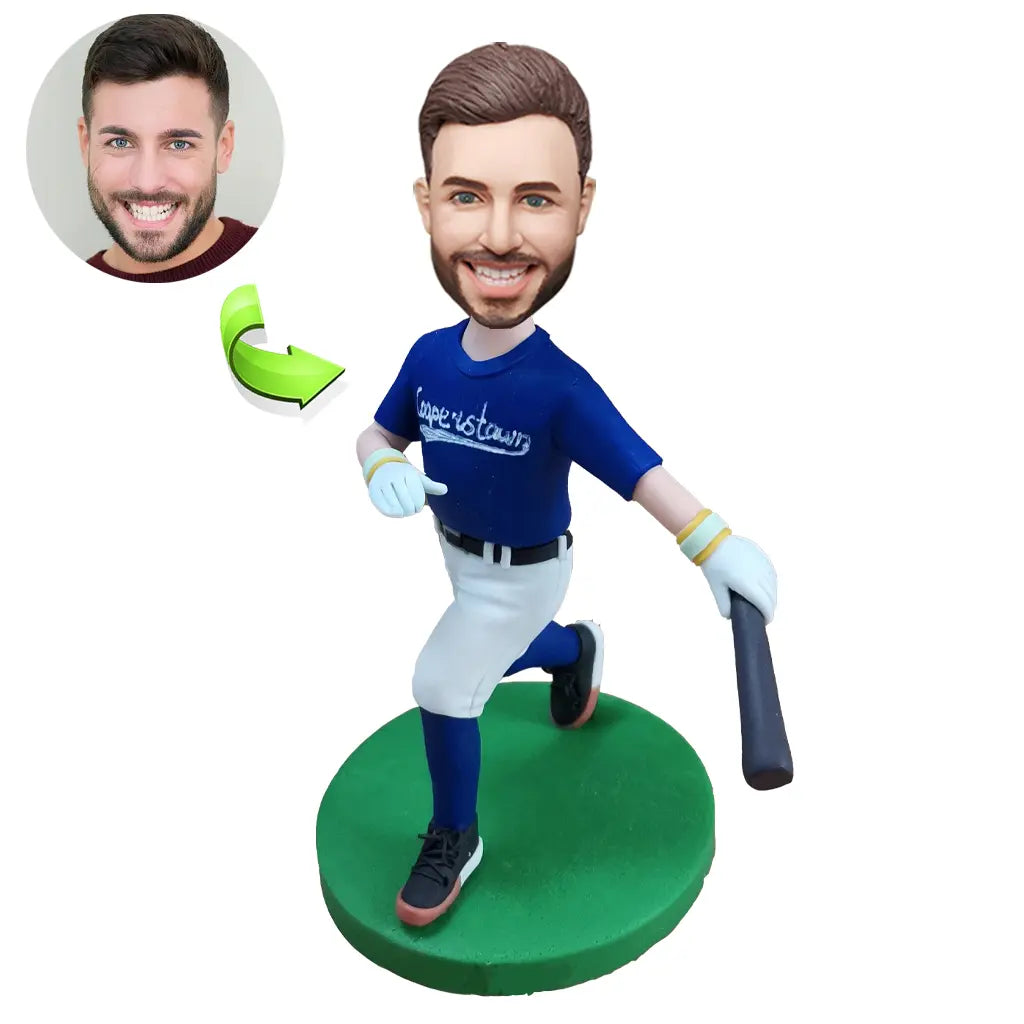 Custom sports bobblehead of sports 98 in action pose, ideal for athletes and sports fans’ gifts
