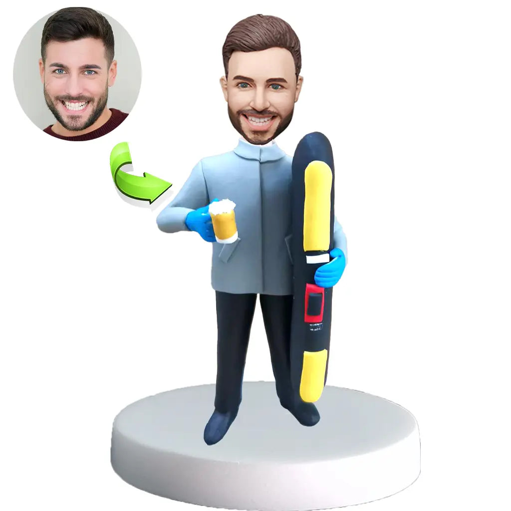 Custom sports bobblehead of sports 99 in action pose, ideal for athletes and sports fans’ gifts