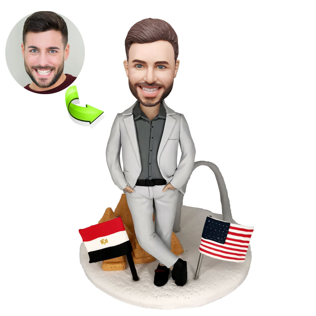 Boss Travel Bobblehead - Custom Business Figurine Gift Doll