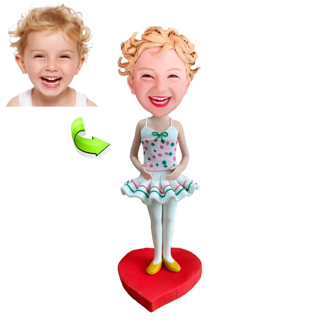 Kids custom bobblehead of kid 20, a fun and adorable personalized figurine for children