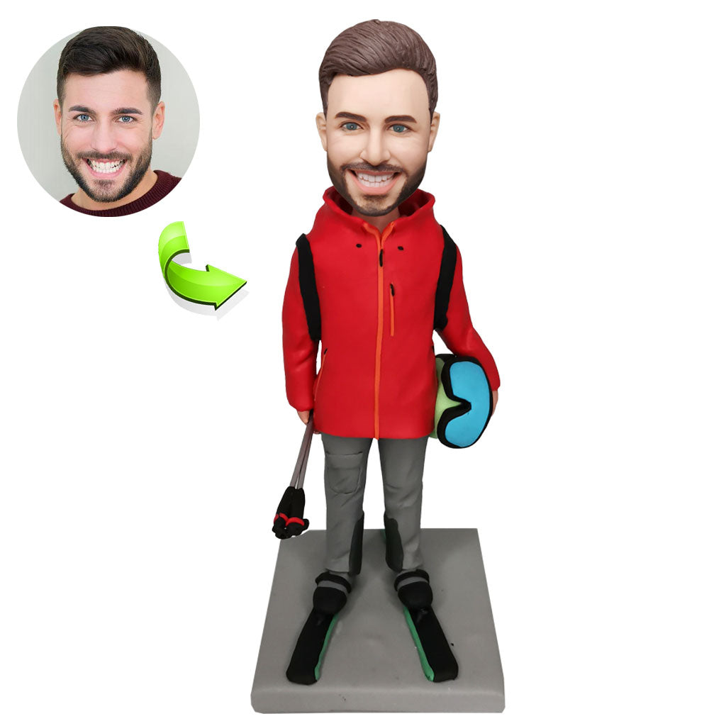 Custom sports bobblehead of sports 8 in action pose, ideal for athletes and sports fans’ gifts