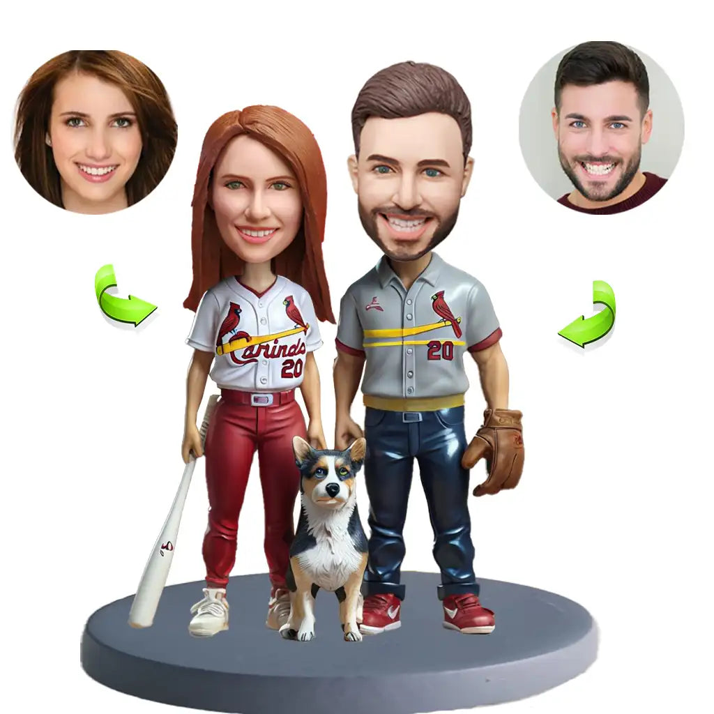 Custom pet bobblehead of pet 32, a personalized and charming gift capturing your beloved pet