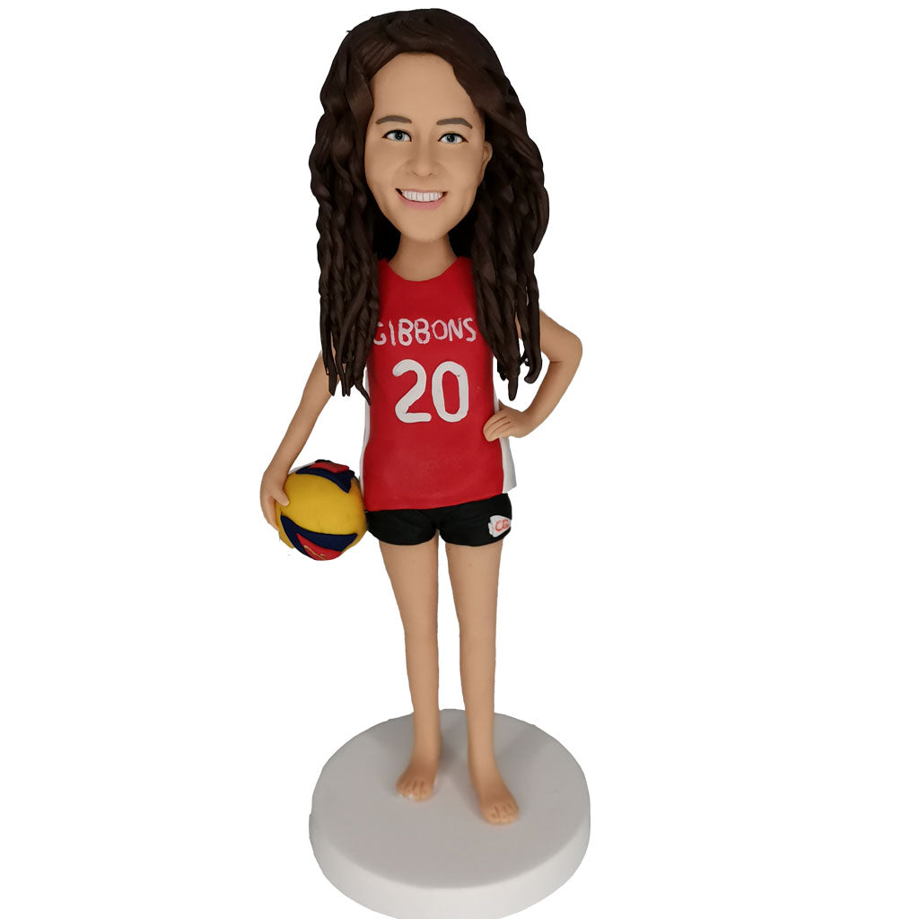 Custom sports bobblehead of sports 10 in action pose, ideal for athletes and sports fans’ gifts