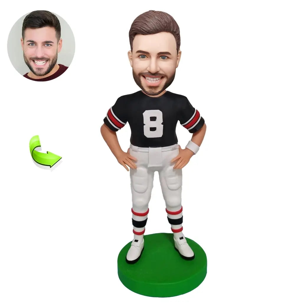Custom sports bobblehead of sports 55 in action pose, ideal for athletes and sports fans’ gifts