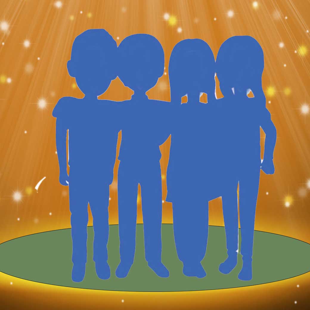 Four Person Bobblehead - Custom Family Gift Figurine Set