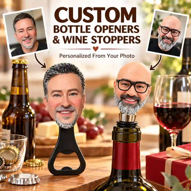 Custom Bottle Openers & Wine Stoppers