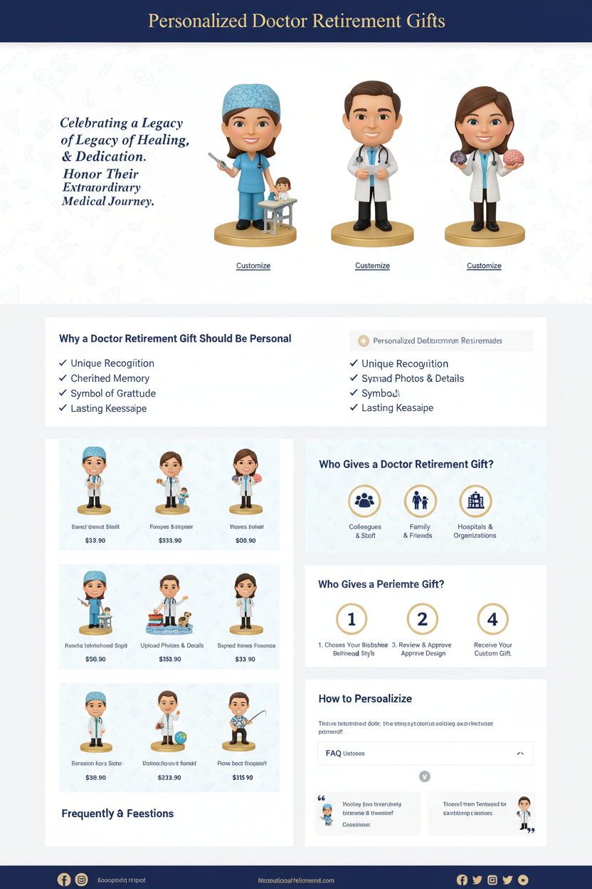 Doctor Retirement Gift Collection Page Design