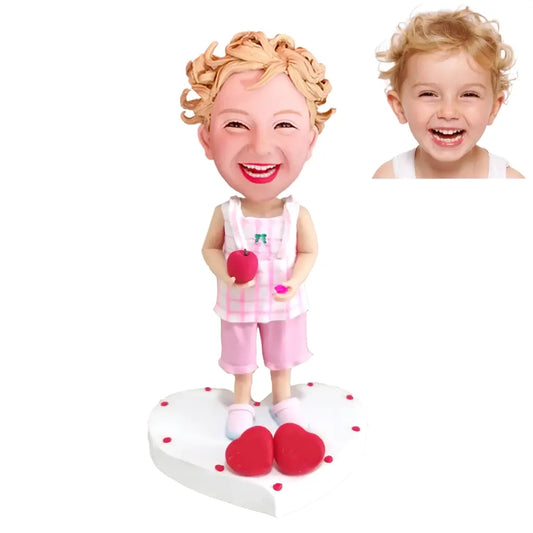 Custom Bobblehead Dolls For Apple Loving Kids