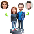 Couples custom bobblehead of couples 19, a charming keepsake for romantic occasions