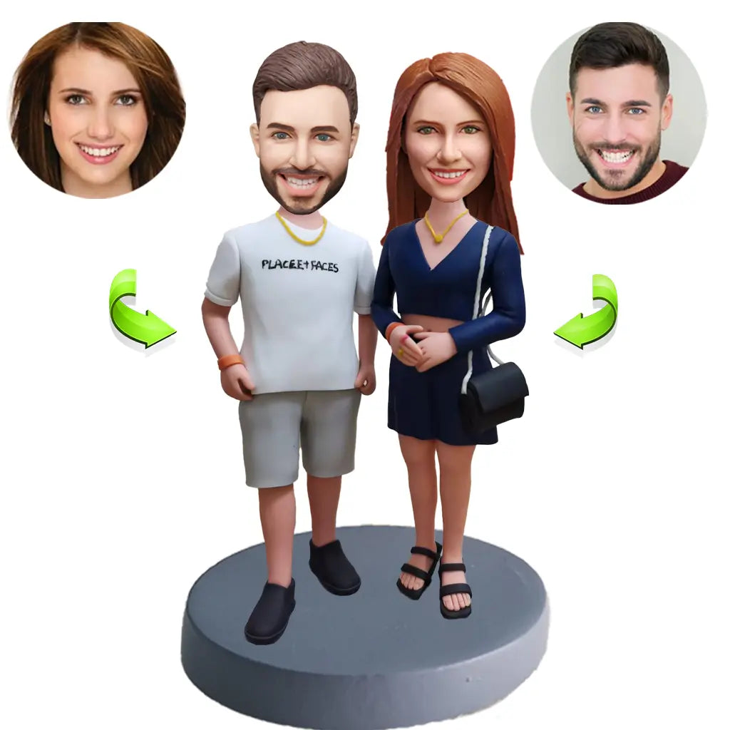 Couples custom bobblehead of couples 18, a charming keepsake for romantic occasions