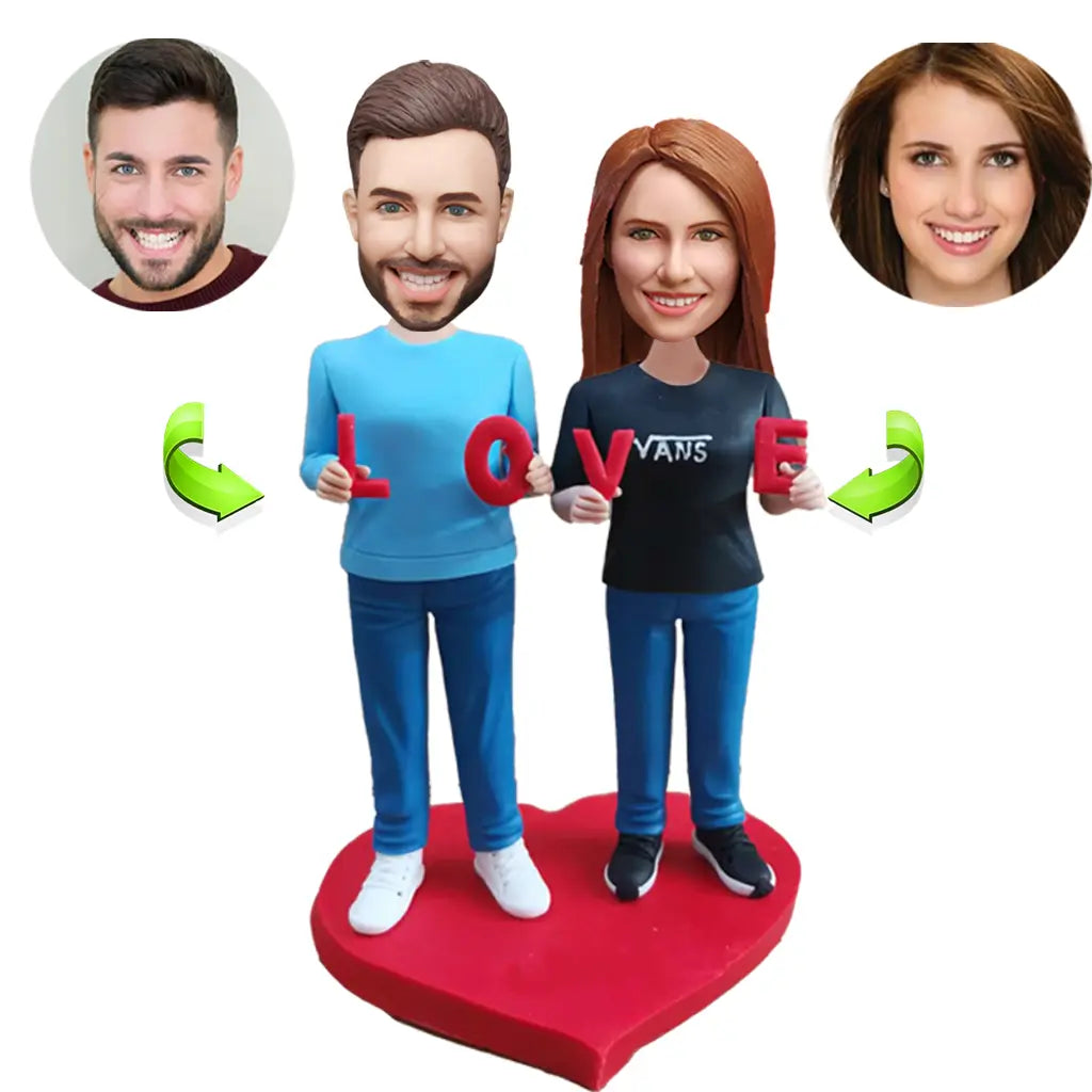 Couples custom bobblehead of couples 16, a charming keepsake for romantic occasions