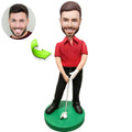 Custom golf bobblehead for men personalized golfer figurine handmade sports gift
