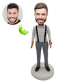 Custom bobblehead of leisure 85 representing their Leisure Activity, a unique personalized gift