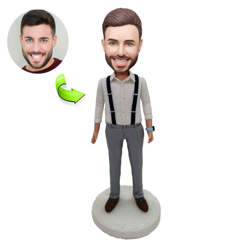 Custom bobblehead of leisure 85 representing their Leisure Activity, a unique personalized gift