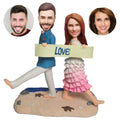 Wedding custom bobblehead of wedding 16, an adorable figurine perfect for bridal gifts or cake toppers