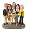 Family custom bobblehead of family 17, a heartwarming personalized gift capturing family moments