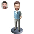 Custom bobblehead casual business professionals personalized office gift figurine