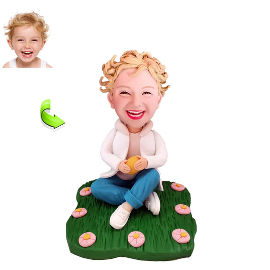 Kids custom bobblehead of kid 23, a fun and adorable personalized figurine for children