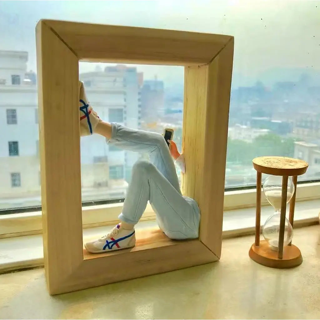 Creative Photo Frame With Custom Bobbleheads Inside