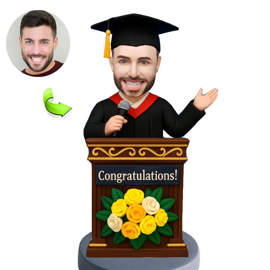 Graduation Speech Bobblehead - Figurine Gift Dolls