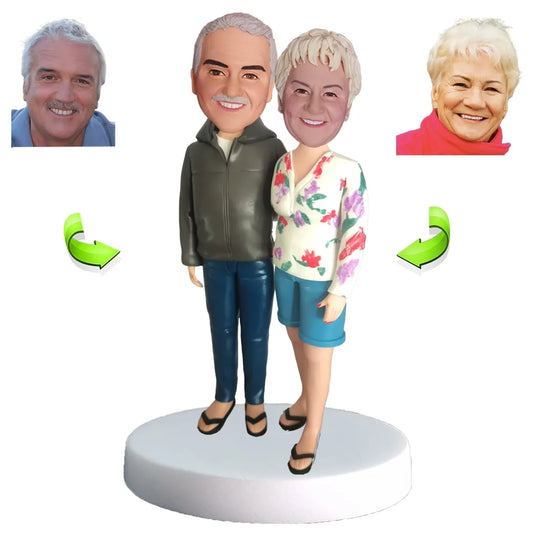 Personalized Happy Parents Bobblehead Doll