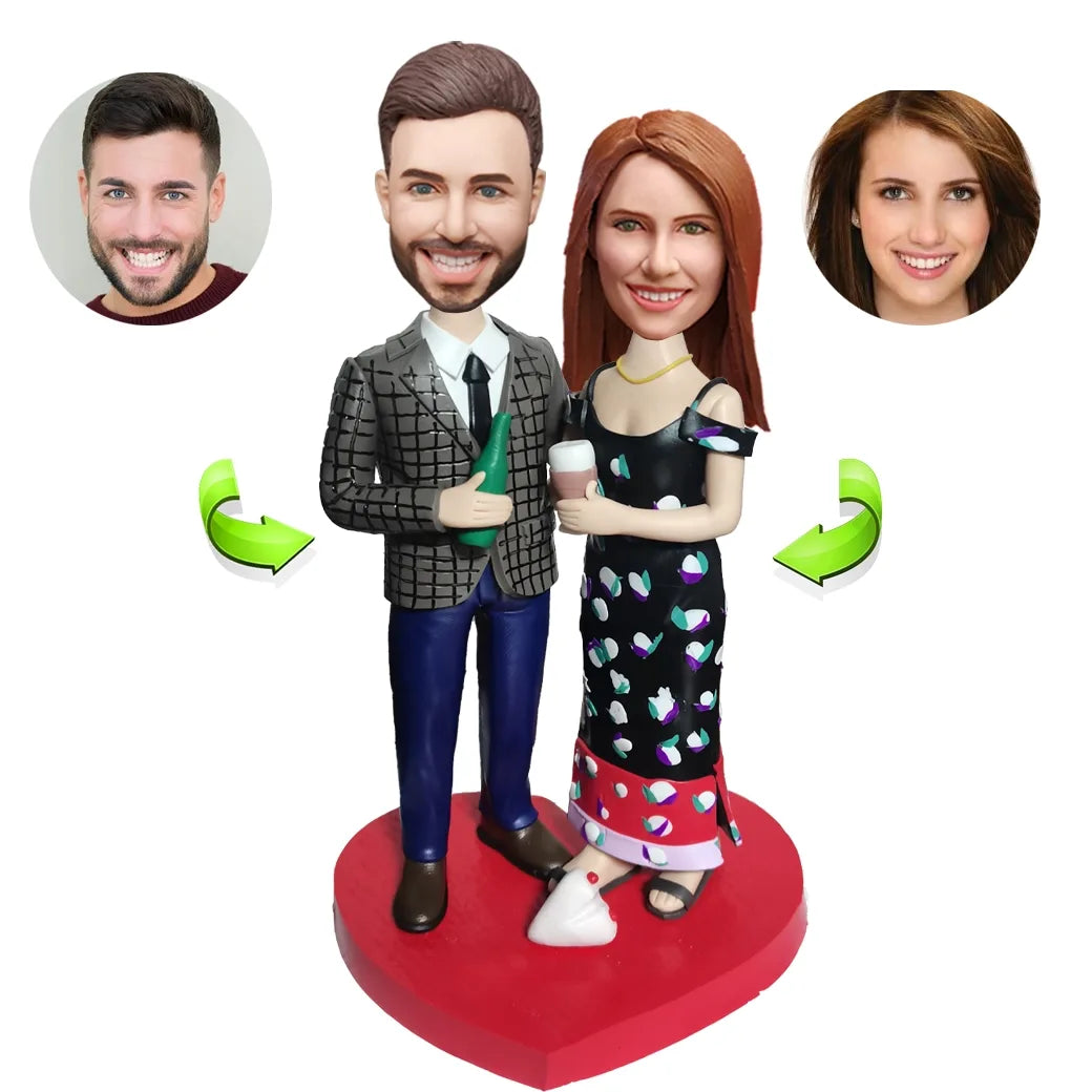 Couples custom bobblehead of couples 1, a charming keepsake for romantic occasions