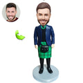Birthday bobblehead gift box — custom single figurine