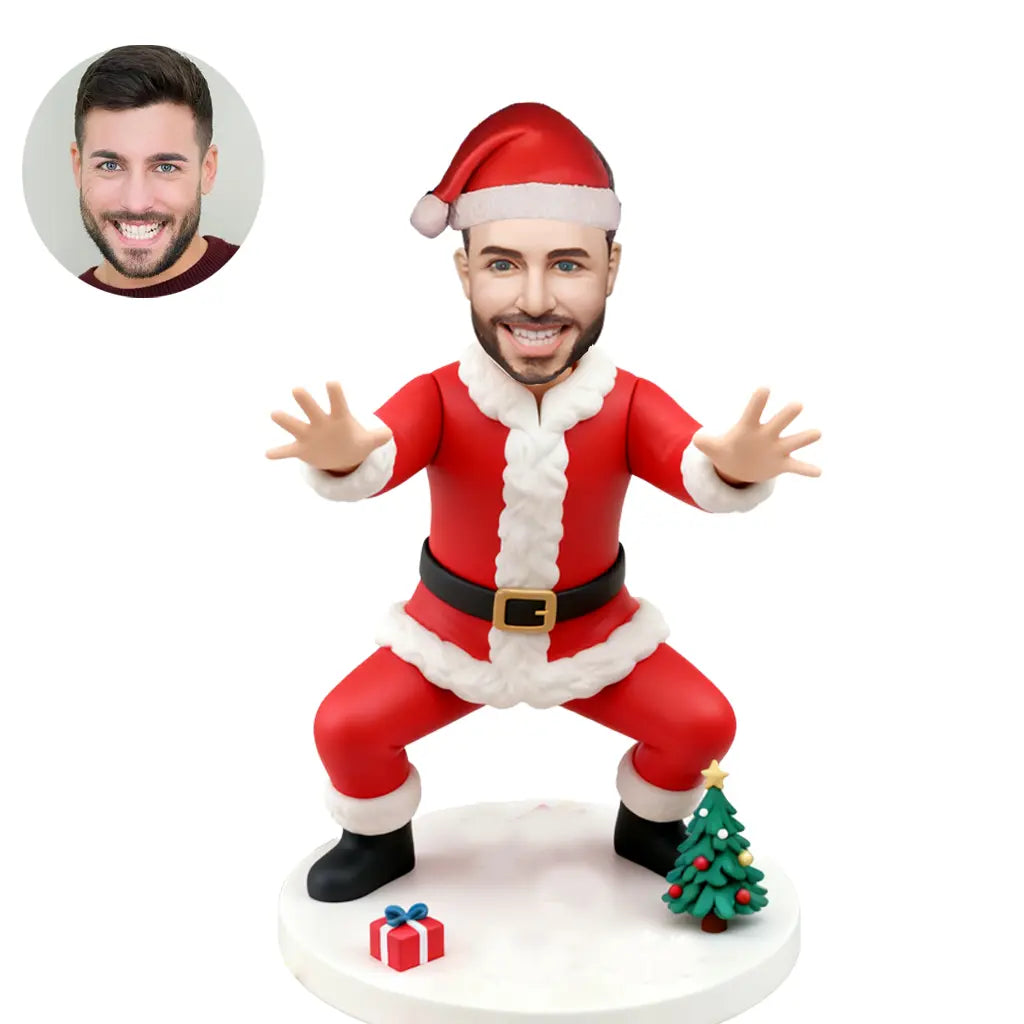 Personalized Christmas Bobblehead Doll - Handmade Custom Bobblehead from Photo Gift