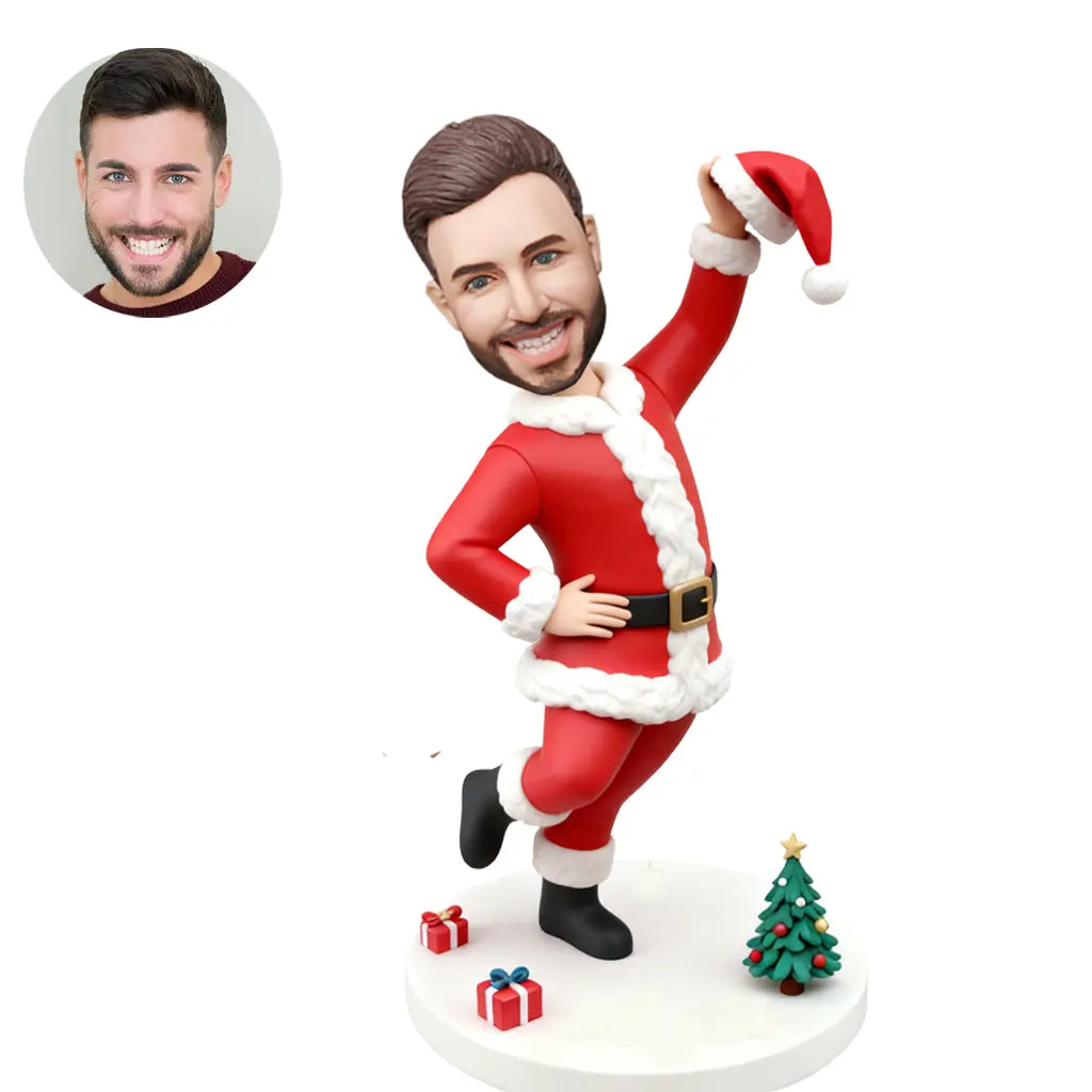 Christmas Bobblehead Gift - Custom Photo Bobblehead Doll Personalized Holiday Decoration