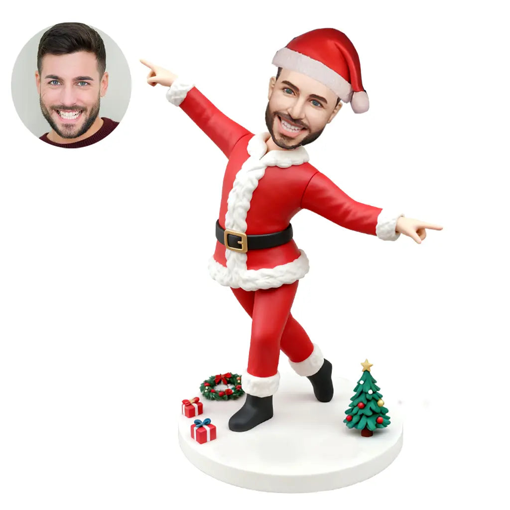 Custom Bobblehead Christmas - Personalized Photo Bobblehead Doll Holiday Gift Handmade