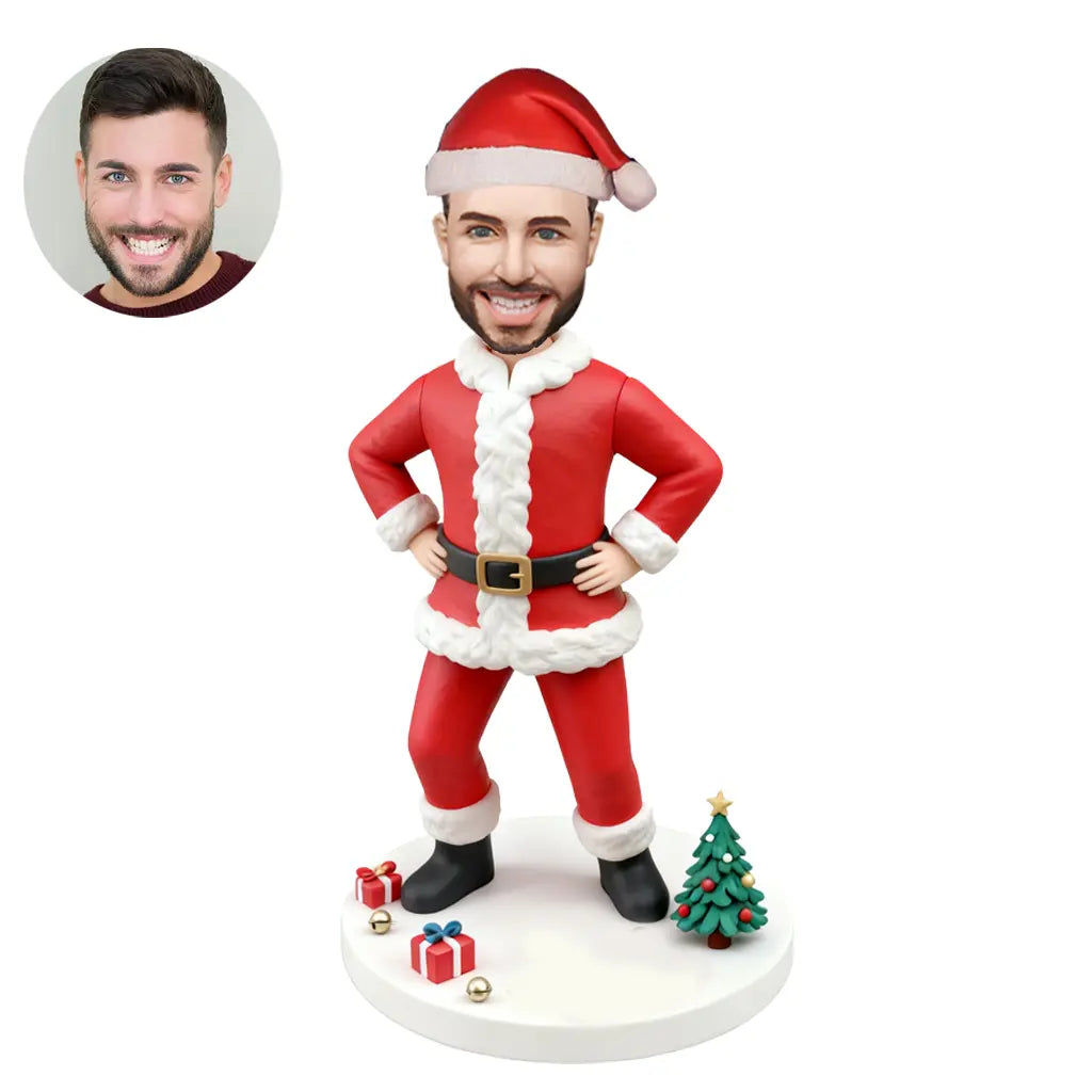 Christmas Bobblehead Decoration - Custom Photo Bobblehead Doll Personalized Holiday Gift
