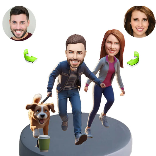 Couples custom bobblehead of couples 23, a charming keepsake for romantic occasions