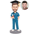 Custom Male Nurse Graduation Bobblehead from Photo